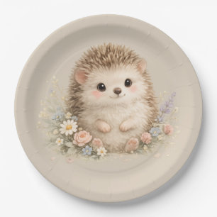 Assiettes En Carton Hérisson adorable Jardin européen