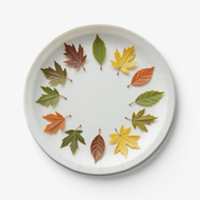 Assiettes En Carton Heure du printemps (Devant)