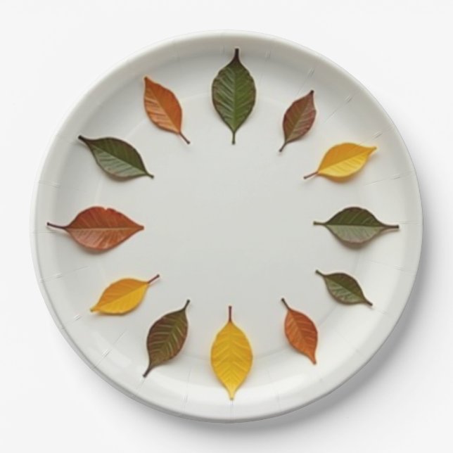 Assiettes En Carton Heure du printemps (Devant)