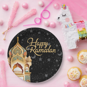Assiettes En Carton heureux Ramadan