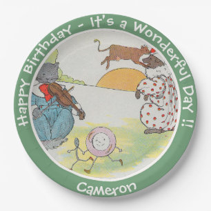 Assiettes En Carton Hey Diddle Diddle Collection de fête d'anniversair