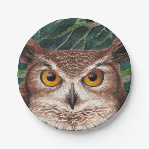 Assiettes En Carton Hibou