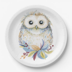 Assiettes En Carton Hibou