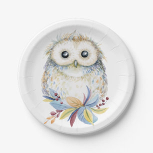 Assiettes En Carton Hibou