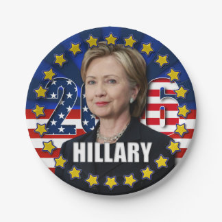Assiettes En Carton Hillary Clinton pour le président 2016 plaques à