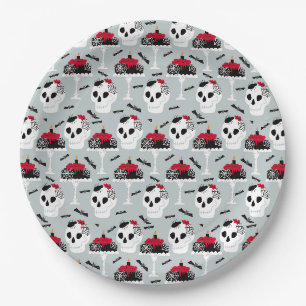 Assiettes En Carton Hip Éffrayant Crawly araignées Crâne gâteaux Hallo