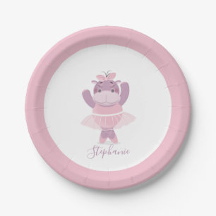 Assiettes En Carton Hippo Ballerina