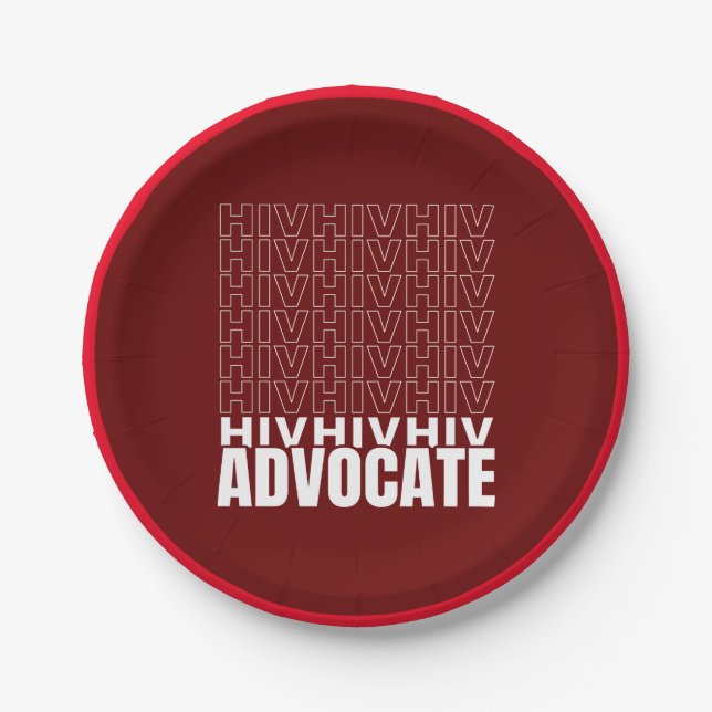 Assiettes En Carton HIV HIV HIV HIV HIV HIV Advocate (Devant)