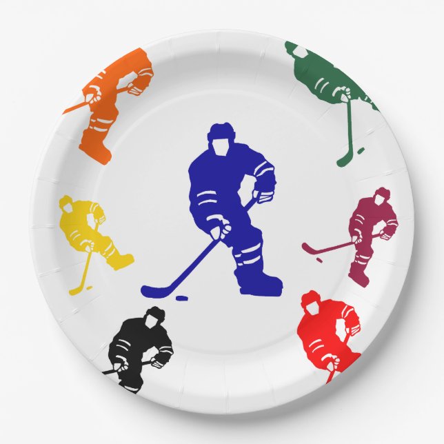 ASSIETTES EN CARTON HOCKEY (Devant)