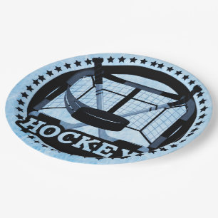 Assiettes En Carton Hockey sur glace