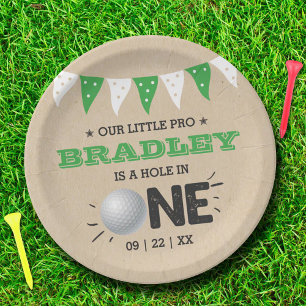 Assiettes En Carton Hole In One Boys Golf 1er Anniversaire Par tee