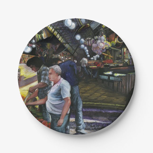 Assiettes En Carton Hommes du commerce, Jérusalem (Devant)