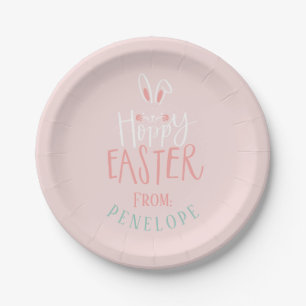 ASSIETTES EN CARTON HOPPY EASTER