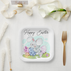 Assiettes En Carton Hoppy Easter Bliss