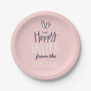 ASSIETTES EN CARTON HOPPY EASTER BUNNY