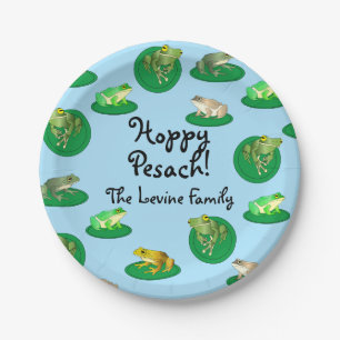 Assiettes En Carton Hoppy Pesach ! Plaques de papier personnalisées