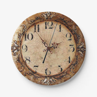 Assiettes En Carton Horloge antique