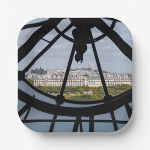 Assiettes En Carton Horloge géante en verre au Musée d'Orsay - Paris