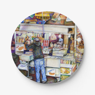 Assiettes En Carton Hot Dog God, New York City