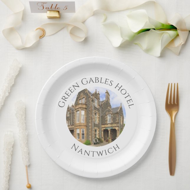 Assiettes En Carton Hotel Name Plus Hotel Photo sur (Mariage)