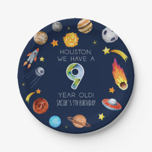 Assiettes En Carton Houston We Have A 9 Year Old 9th Anniversaire