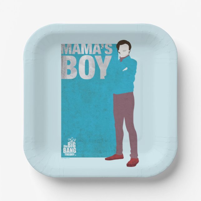 Assiettes En Carton Howard | Le garçon de maman (Recto)
