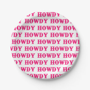 Assiettes En Carton Howdy Cowgirl Disco Dernier Rodéo Bachelorette
