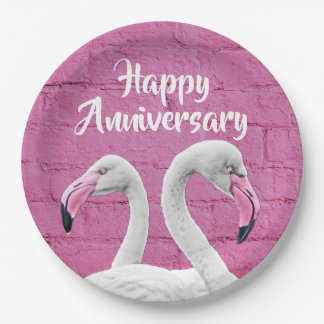 Assiettes En Carton Humorous Happy Anniversary Paper Plates 