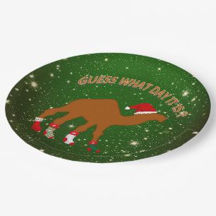 Assiettes En Carton Humour et Noël amusant