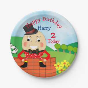 Assiettes En Carton Humpty Dumpty Theme Anniversaire de enfant Party m