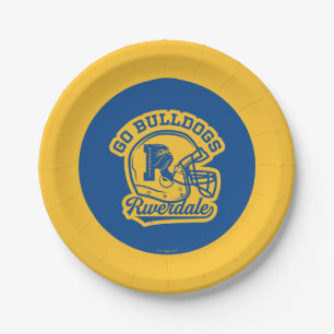 Assiettes En Carton Icône de casque de football Go Bulldogs