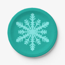 Ikat Snowflake - Turquoise et aqua
