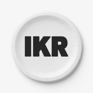 Assiettes En Carton IKR   Écart de texte
