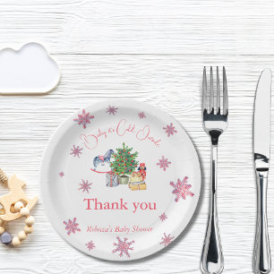 Assiettes En Carton Il fait froid dehors Baby shower d'hiver de fille