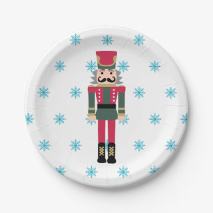 Assiettes En Carton Illustration de ballet de craquelins Snowflake