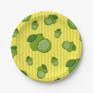 Assiettes En Carton Illustration Limes