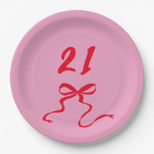 Illustration moderne du Bow rose 21e anniversaire