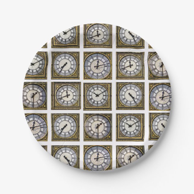 Assiettes En Carton Image Big Ben pour Plaque papier (Devant)
