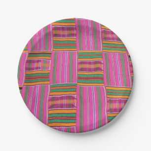 Assiettes En Carton Impression africaine