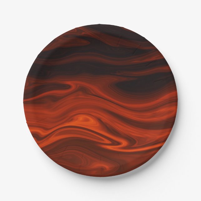 Assiettes En Carton Incendie liquide par Shirley Taylor (Devant)