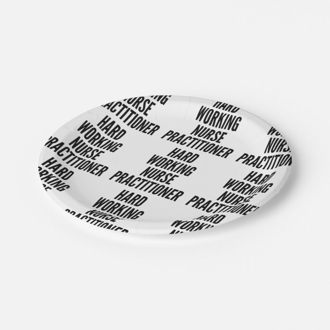 Assiettes En Carton Infirmière professionnelle (Angle)
