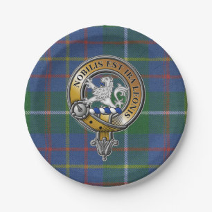 Assiettes En Carton Inglis Tartan & Badge
