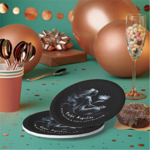 Assiettes En Carton Instructeur de Yoga Méditation Lotus Pose Lumineus