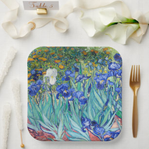 Assiettes En Carton Irises Vincent van Gogh