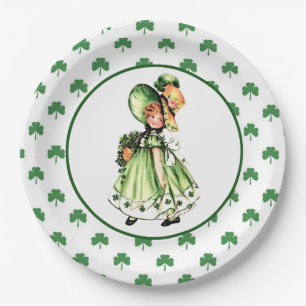 Assiettes En Carton Irlandais Princess.St.Patrick's Day Party Plaques 