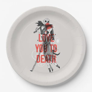 Assiettes En Carton Jack & Sally - Vous Aimez À La Typographie De La 