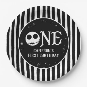 Assiettes En Carton Jack Skellington Premier anniversaire - UN