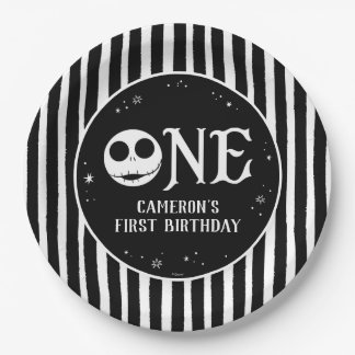 Assiettes En Carton Jack Skellington Premier anniversaire - UN