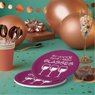 Assiettes En Carton J'ai besoin de lunettes