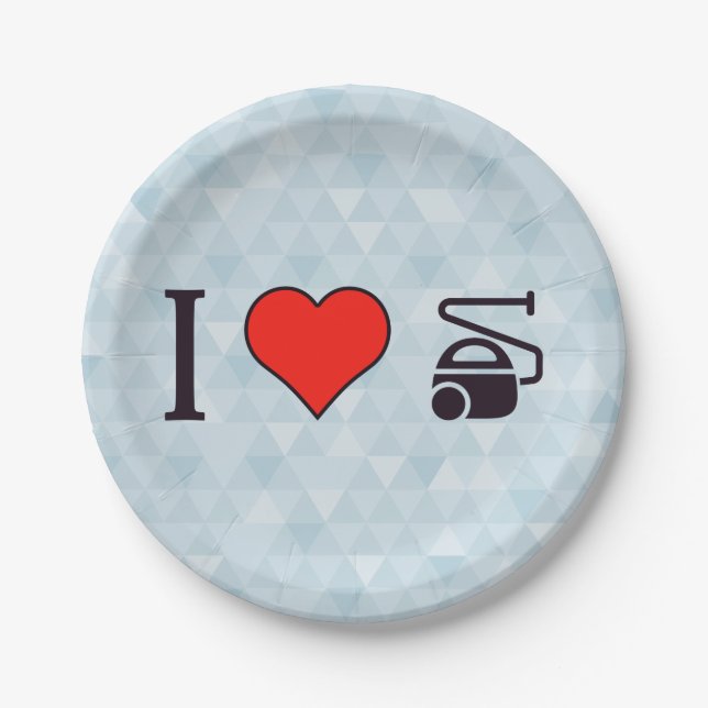 Assiettes En Carton J'Ai Le Coeur À L'Aide D'Un Outil Vacuum (Devant)